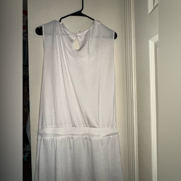 NWT Talbots white cowl neck casual waist drawstring pocket dress cover up S - Picture 8 of 9